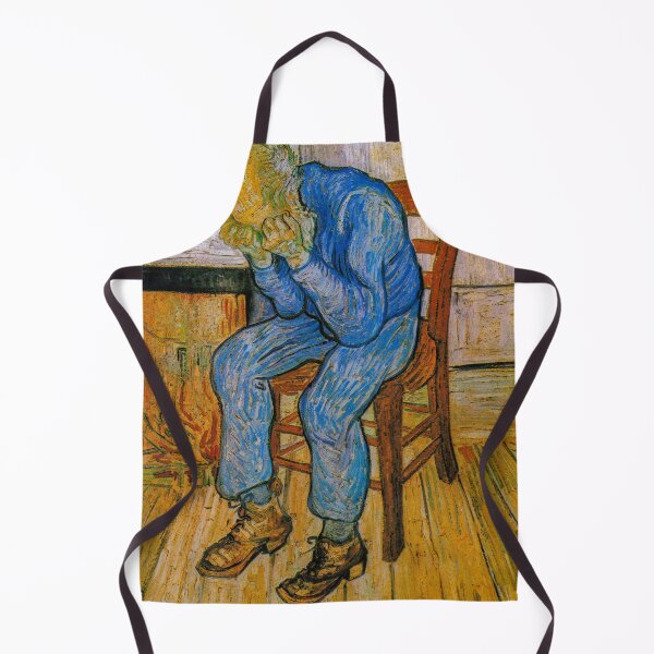 Item preview, At Eternity's Gate , 1890 by Vincent Van Gogh (Remastered) Blue Crying Alone in Bedroom designed and sold by Paintism.