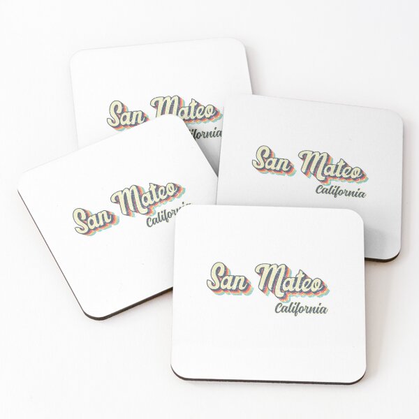 Item preview, San Mateo City California Retro Vintage 70s rainbow designed and sold by Teelogic.