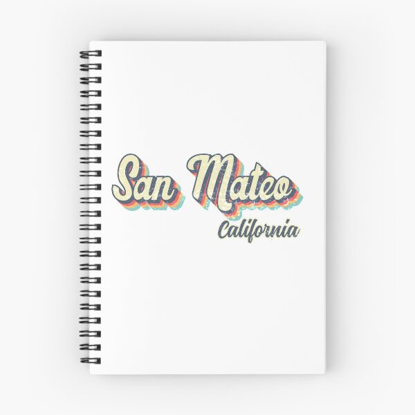 Item preview, San Mateo City California Retro Vintage 70s rainbow designed and sold by Teelogic.