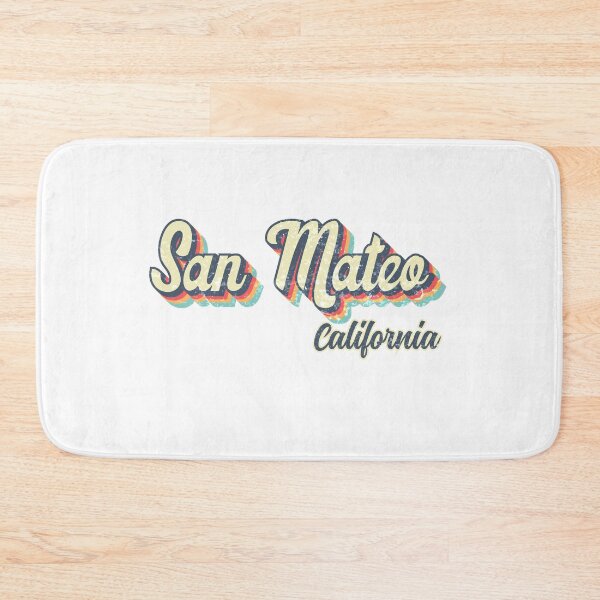 Item preview, San Mateo City California Retro Vintage 70s rainbow designed and sold by Teelogic.