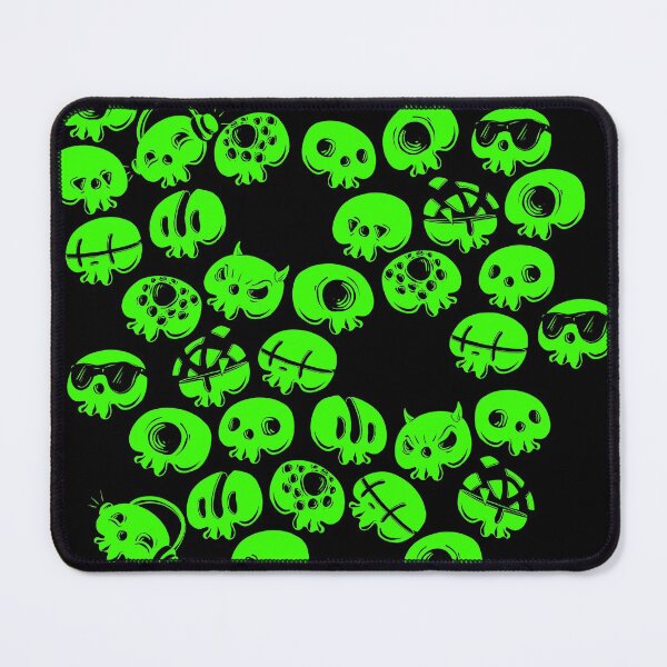 Item preview, Just green skulls designed and sold by fakeface.