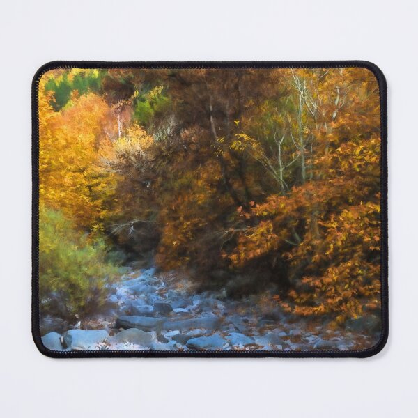 Item preview, Blue Stones, Yellow Leaves - a Dry River Impressions designed and sold by Georgia Mizuleva.