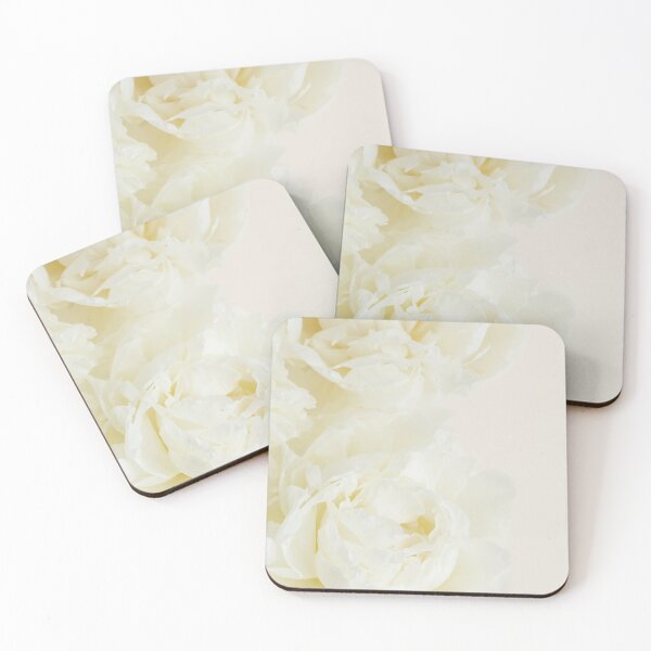 Item preview, Close-up of white creamy flower petals of peony, innocence and femininity concept, easter spring flowers designed and sold by dariazu.