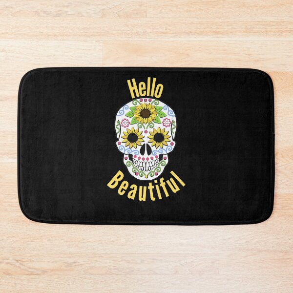 Item preview, Hello Beautiful - Sugar Candy Skull Design designed and sold by RudeBeeDesigns.