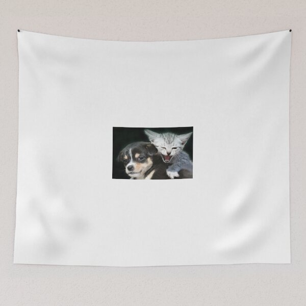 Item preview, portrait of puppy and kitten designed and sold by olena2552.