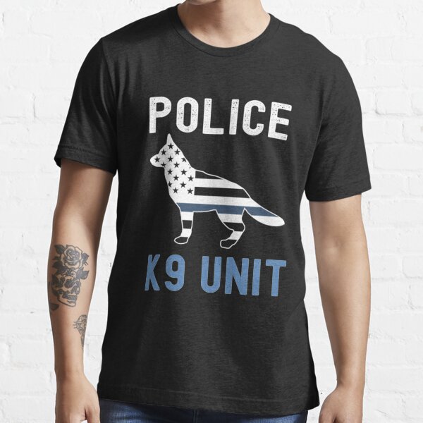 "Thin Blue Line K9 German Shepherd Police K9 Unit" Tshirt for Sale by
