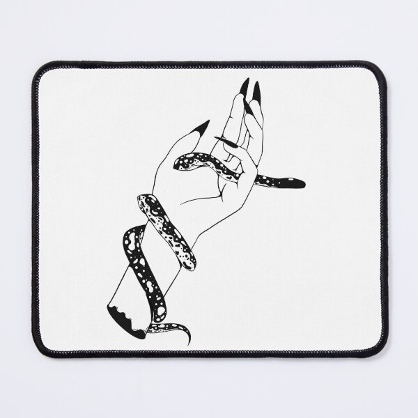 Item preview, Snake in Zombie hand - line art designed and sold by EmilieZaenker.