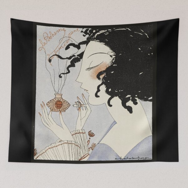 Item preview,  LA BOHEME,LADY WITH PERFUME BOTTLE ART DECO BEAUTY FASHION designed and sold by BulganLumini.