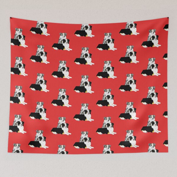 Item preview, Australian Shepherd Pair designed and sold by Barbara Applegate.