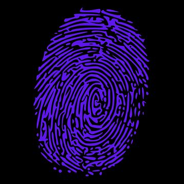 Artwork thumbnail, Purple Fingerprint by ForensicMinds