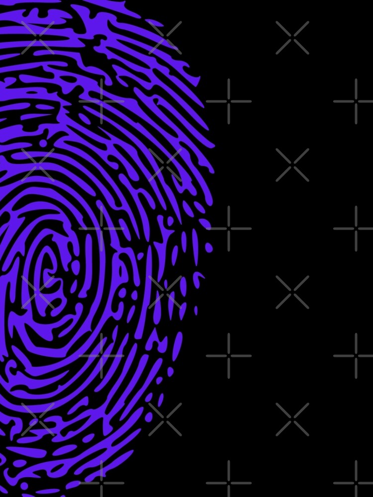Thumbnail 5 of 5, Leggings, Purple Fingerprint designed and sold by ForensicMinds.