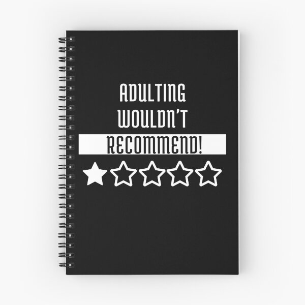 Item preview, Adulting Would Not Recommend Funny Sayings One Star designed and sold by Recti.
