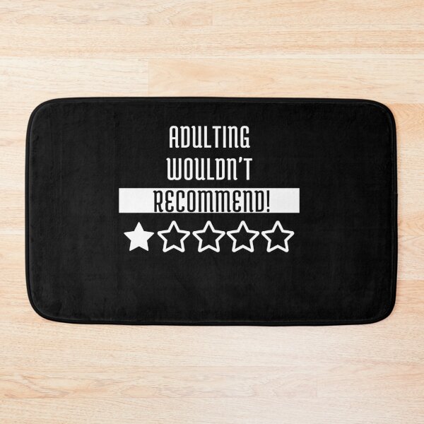 Item preview, Adulting Would Not Recommend Funny Sayings One Star designed and sold by Recti.
