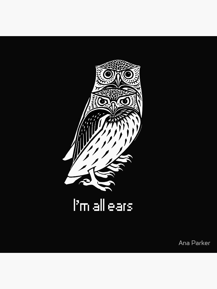 "I'm All Ears" Poster by Yuanapark Redbubble