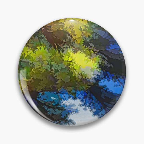 Item preview, Sun and Shade Pine Tree On the Lake - Colorful Autumn Impressions designed and sold by Georgia Mizuleva.