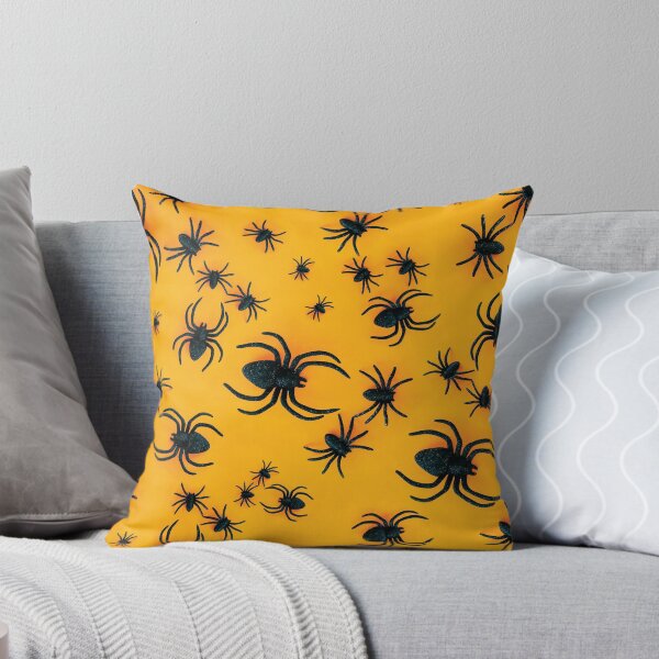 Item preview, Halloween black spiders pattern designed and sold by Fourseasonlover.