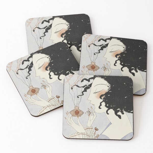 Item preview,  LA BOHEME,LADY WITH PERFUME BOTTLE ART DECO BEAUTY FASHION designed and sold by BulganLumini.