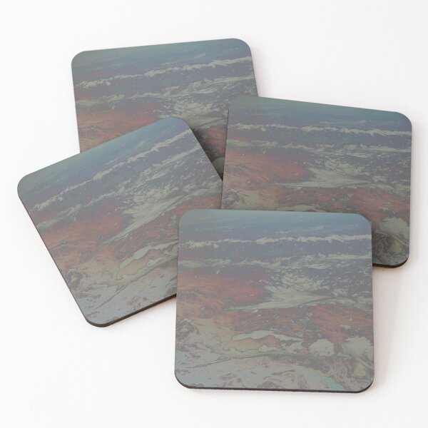 Item preview, 'Scarlet Summit' V.2 (light gray) Solarized Terrain/ Landscape art by The Raumier designed and sold by N-W-T-S-I-O.
