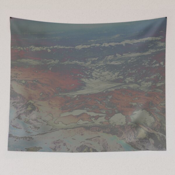 Item preview, 'Scarlet Summit' V.2 (light gray) Solarized Terrain/ Landscape art by The Raumier designed and sold by N-W-T-S-I-O.