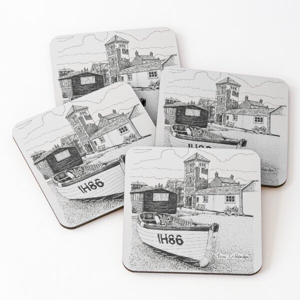 Item preview, Aldeburgh Beach Ink Sketch designed and sold by Tom Crittenden.