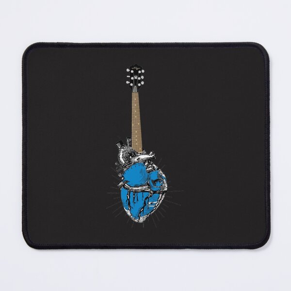 Item preview, Guitar heart Digitally shape a heart and a gentle Guitar Zipped Hoodie designed and sold by JosephdPurvis.