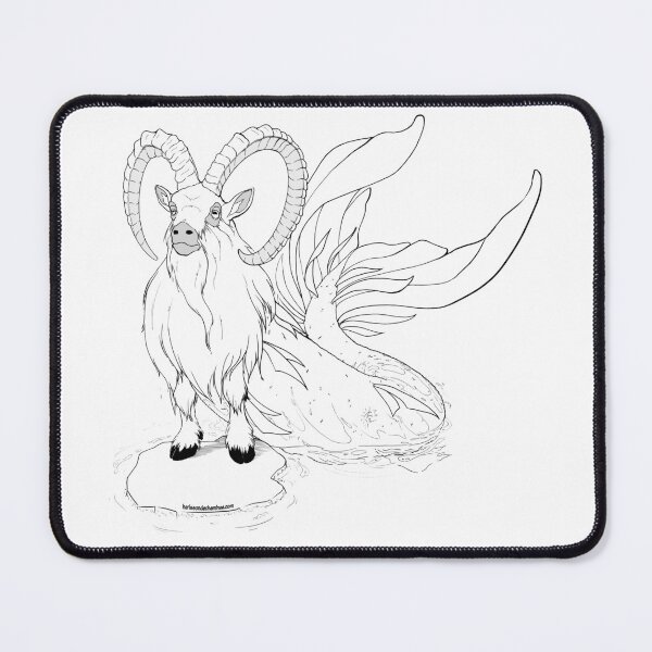 Un capricorne émerge Tapis de souris