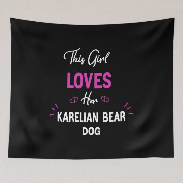 Item preview, This Girl Loves Her Karelian Bear Dog - Karelian Bear Dog Gift Idea designed and sold by gooldenfish.