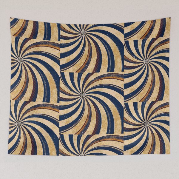 Item preview, Beige, Blue and Red - Spiral Vortex (Optical Illusion) designed and sold by guitarkel.
