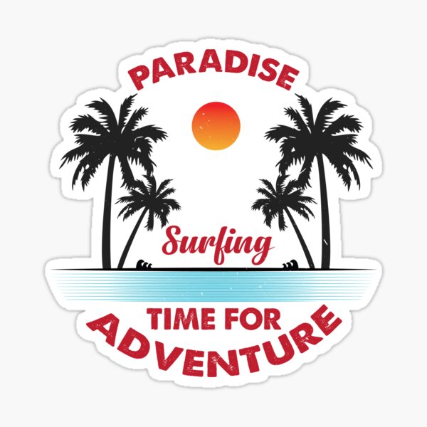 Paradise Time Sticker