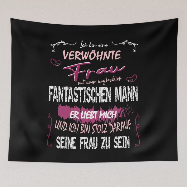 Artikelvorschau, Verwöhnte Frau, fantastischer Mann-Ehe verheiratet entworfen und verkauft von Shirt-Designs.