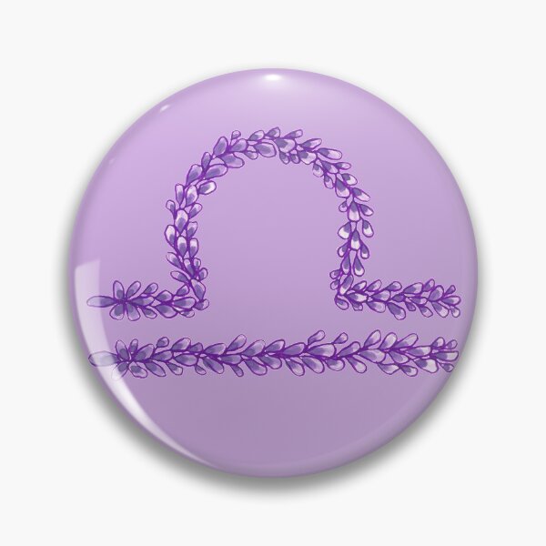 Item preview, Hand Drawn Lavender Libra Zodiac Sign in Watercolor and Ink designed and sold by EndlessDoodles.