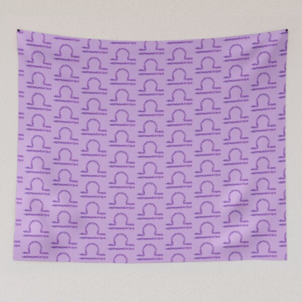 Item preview, Hand Drawn Lavender Libra Zodiac Sign in Watercolor and Ink designed and sold by EndlessDoodles.