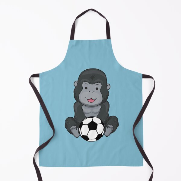 Item preview, Cute Gorilla Holding Soccer Ball designed and sold by ijdesigns.