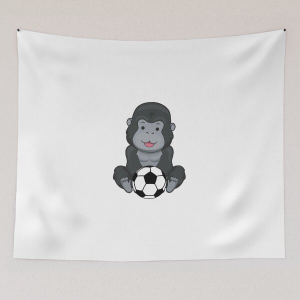 Item preview, Cute Gorilla Holding Soccer Ball designed and sold by ijdesigns.
