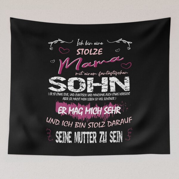 Item preview, proud mom - with a fantastic son - crazy designed and sold by Shirt-Designs.