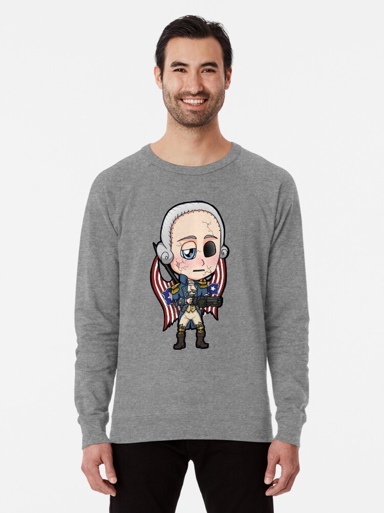 Bioshock Infinite George Washington Columbia Motorized Patriot Chibi Lightweight Sweatshirt By Zphal Redbubble He developed a national bank and money; bioshock infinite george washington columbia motorized patriot chibi lightweight sweatshirt by zphal redbubble