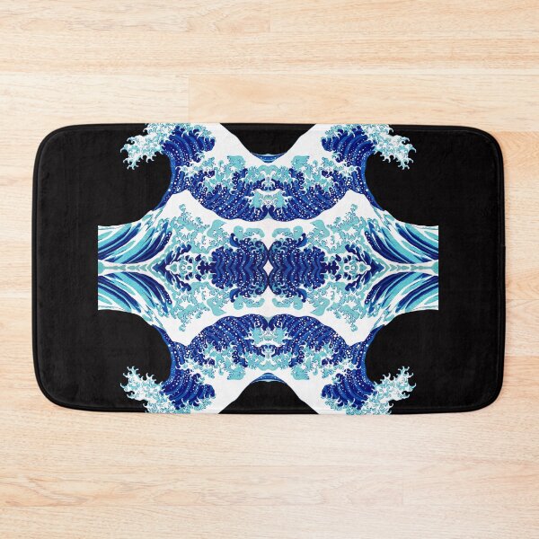Item preview, Japanese Great Wave Artwork in a Patternb designed and sold by TeeRayBee.