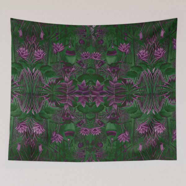 Item preview, Green Purple Floral designed and sold by TheLaundryLady.