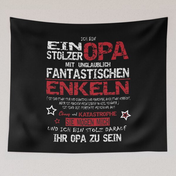 Item preview, proud grandpa with fantastic grandchildren - family designed and sold by Shirt-Designs.