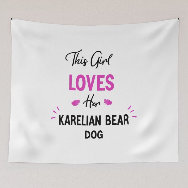 Item preview, This Girl Loves Her Karelian Bear Dog - Karelian Bear Dog Gift Idea designed and sold by gooldenfish.