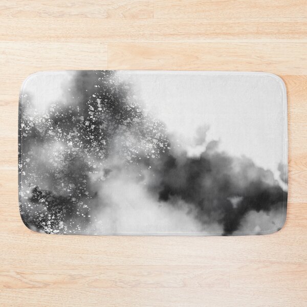 Item preview, Black and White Soft Abstract Watercolour Clouds designed and sold by kasamor.