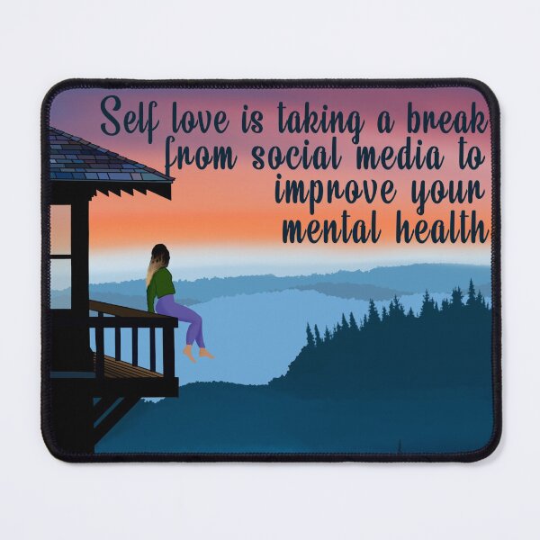 Item preview, Taking a break from social media to improve you mental health - sunset designed and sold by sweet dreamer.