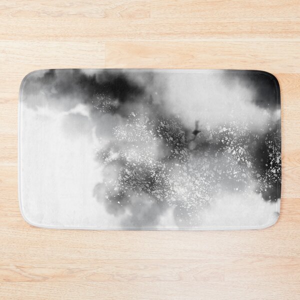 Item preview, Black and White Soft Abstract Watercolour Clouds 02 designed and sold by kasamor.