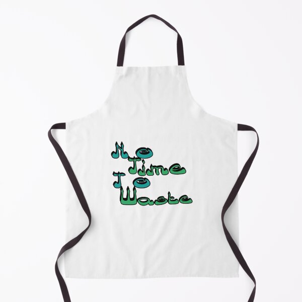 Item preview, No time to waste with two colors turquoise & spring green designed and sold by soufiane bouhfad.