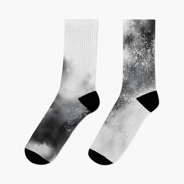 Item preview, Black and White Soft Abstract Watercolour Clouds 03 designed and sold by kasamor.