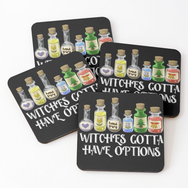 Item preview, Witches gotta have options - halloween - white text designed and sold by hasbeenz.