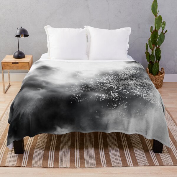 Item preview, Black and White Soft Abstract Watercolour Clouds 03 designed and sold by kasamor.