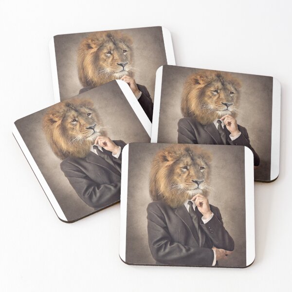 Item preview, Formal Lion in a Suit designed and sold by Maartje de Volder.