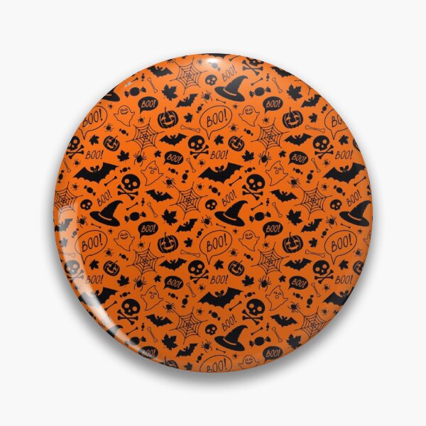 Item preview, Halloween orange festive seamless pattern designed and sold by Golden-place.