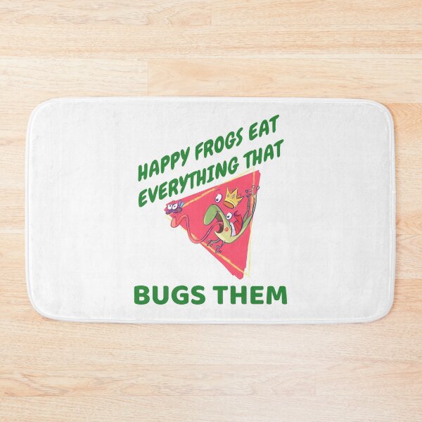Item preview, Happy Frogs Eat Everthing That Bugs Them designed and sold by crazydotdesigns.